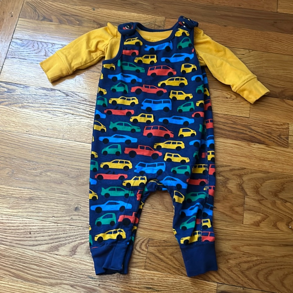 EUC - Hanna Anderson Jumpsuit and Long Sleeve Shirt set